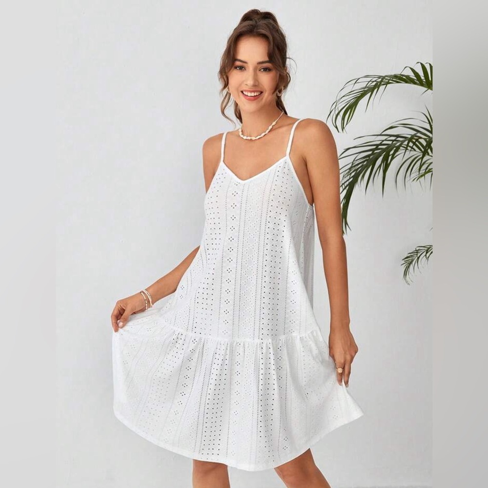 White Eyelet Dress &/or Swim Coverup